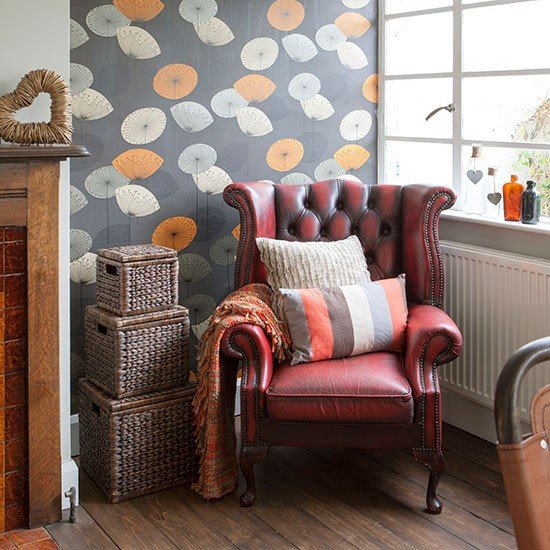 Red-Leather-Armchair-Living-Room-Style-At-Home-Housetohome