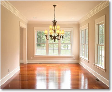 dining room with windows