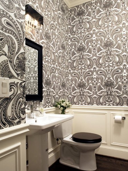 pictures-of-toilet-bowls-in-contemporary-bathroom-with-paisley-wallpaper