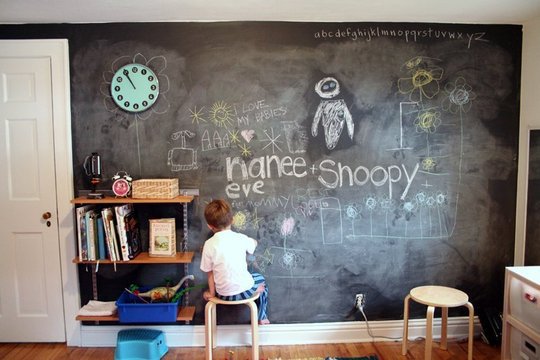 Kids-Playroom-Bedroom-Chalkboard-Wall