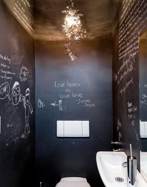 chalkboard bathroom mike d
