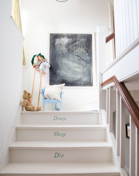 French-numbered-stairs-and-chalkboard